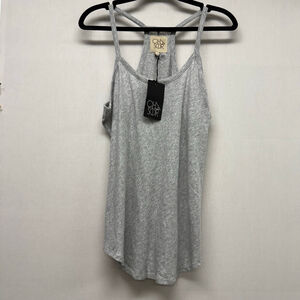 Women's Chaser Gray Racerback Tank Top Size L